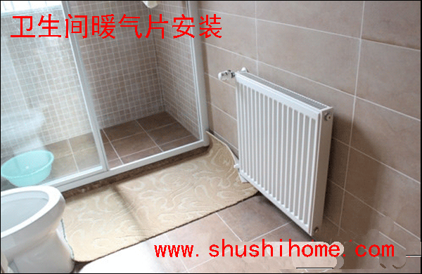 衛(wèi)生間干區(qū)暖氣片安裝效果圖