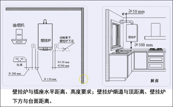 燃氣壁掛爐安裝要求