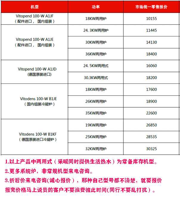菲斯曼壁掛爐價格